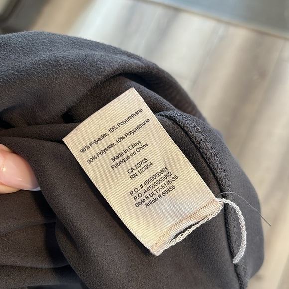 Aritzia Wilfred Free suede Daria pants brown olive small - Picture 4 of 5